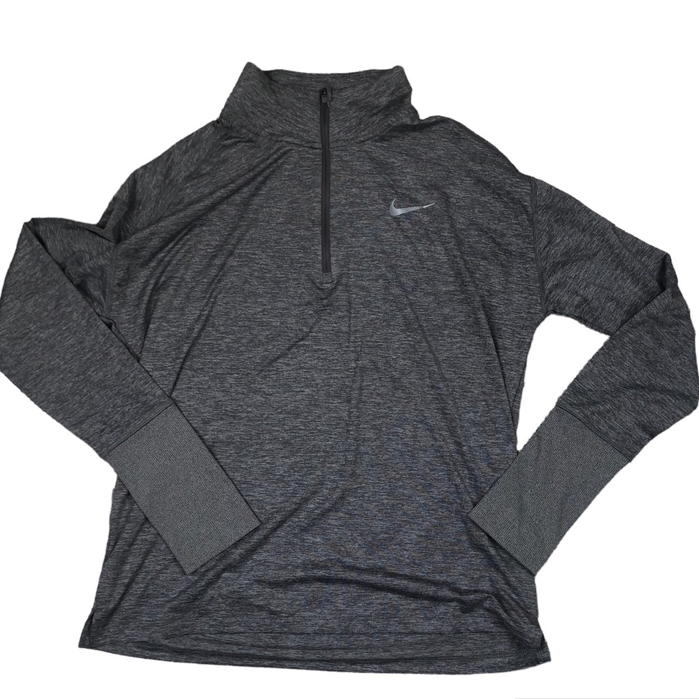 NIKE Running 3/4 Zip Up Long Sleeve Top